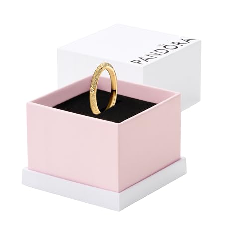 PANDORA 14k Gold-plated unique metal blend Cubic Zirconia Clear 163322C01 von PANDORA