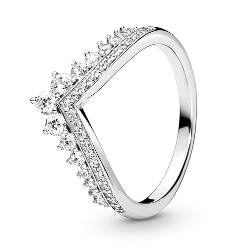 PANDORA 197736CZ-48 Tiara Wishbone Silver Ring wit Size 48 von PANDORA