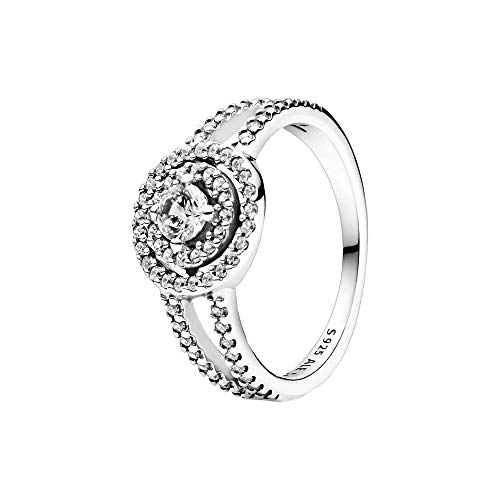 PANDORA Damen Ring Timeless funkelnder Heiligenschein Zirkonia Silber 199408C01 58 von PANDORA
