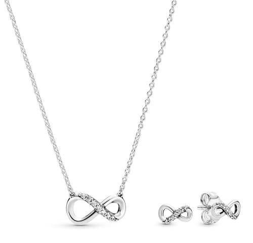 PANDORA Damen Schmuck-Set Funkelnde Unendlichkeit Silber 68323 von PANDORA