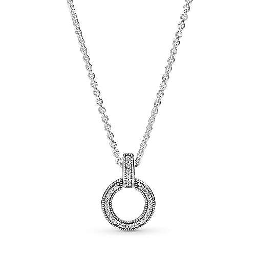 PANDORA Double Circle Pendant & Necklace PANDORA Double Circle Pendant & Necklace von PANDORA