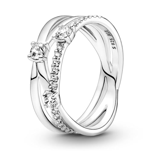 PANDORA Funkelnder Dreifach-Ring 199400C01-48 von PANDORA
