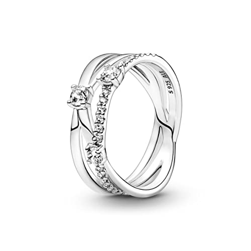 PANDORA Funkelnder Dreifach-Ring 199400C01-60 von PANDORA