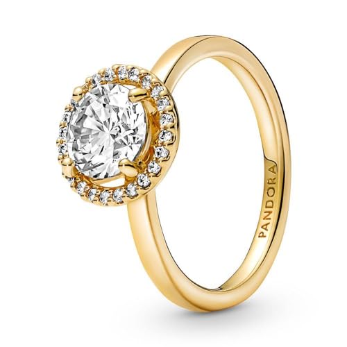 PANDORA Funkelnder Runder Strahlenkranz Ring 161234C01-50 von PANDORA