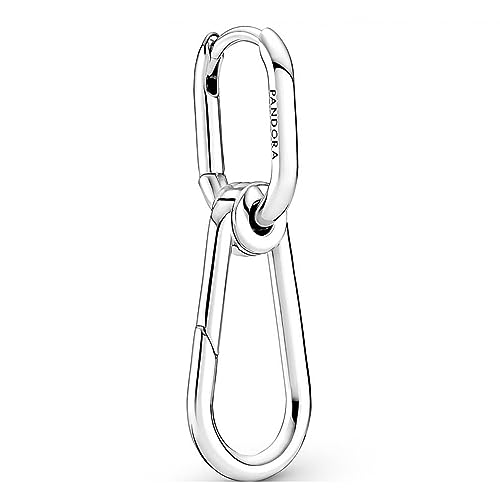 PANDORA ME Creolen Link-Ohrring aus Sterling-Silber mit einem Karabiner-Link zum Füllen von bis zu fünf Mini-Dangles oder einem Medaillon PANDORA ME Creolen Link-Ohrring aus Sterling-Silber mit einem Karabiner-Link zum Füllen von bis zu fünf Mini-Dangles oder einem Medaillon von PANDORA
