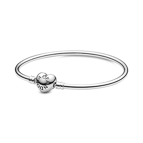 PANDORA Moments Herzverschluss Armreif aus Sterlingsilber aus der PANDORA Moments Kollektion, Größe: 15, 596268-15 PANDORA Moments Herzverschluss Armreif aus Sterlingsilber aus der PANDORA Moments Kollektion, Größe: 15, 596268-15 von PANDORA