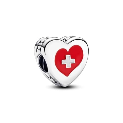 PANDORA Moments Schweiz Flagge Herz Charm aus Sterling Silber, Kompatibel Moments Armbändern, 792015C00_E061 PANDORA Moments Schweiz Flagge Herz Charm aus Sterling Silber, Kompatibel Moments Armbändern, 792015C00_E061 von PANDORA