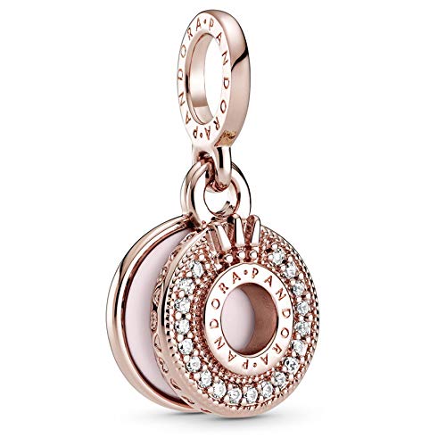 PANDORA ROSE Charm Anhänger "Funkelnde Pavékrone O" rosévergoldet 789055C01 von PANDORA