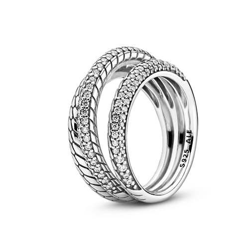 PANDORA Ring Icon Sterling Silber mit Zirkonia Größe: 52 von PANDORA