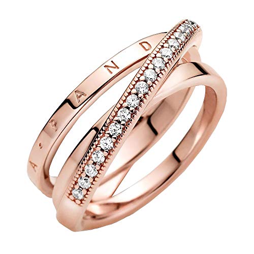 PANDORA Ring "durchkreuzendes Dreifachband" rosévergoldet 189057C01 PANDORA Ring "durchkreuzendes Dreifachband" rosévergoldet 189057C01-54 von PANDORA