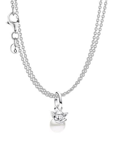 PANDORA Schmuckset für Damen Silber mit 2-reihiger Halskette Amor 68627 von PANDORA