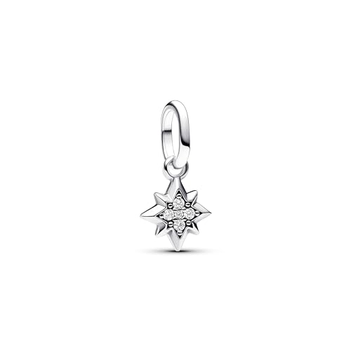 PANDORA ME Stern Mini-Charm-Anhänger aus Sterling Silber mit Zirkonia, Kompatibel ME und Moments Armbändern, 793370C01 von PANDORA