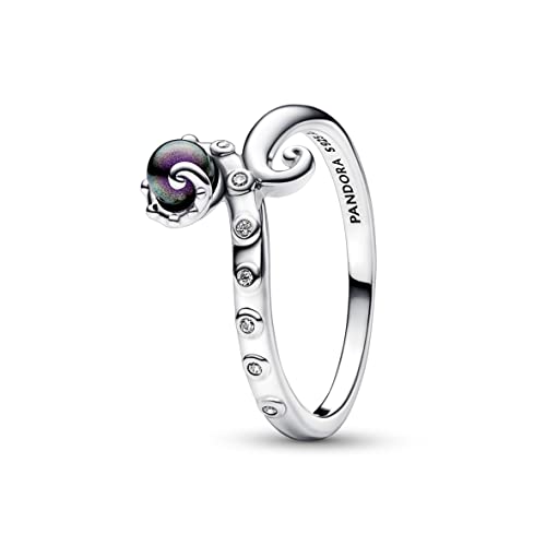 PANDORA x Disney Arielle die Meerjungfrau Ursula Ring aus Sterling Silber mit Kunstperle und Cubic Zirkonia in der Größe 56, 192697C01-56 PANDORA x Disney Arielle die Meerjungfrau Ursula Ring aus Sterling Silber mit Kunstperle und Cubic Zirkonia in der Größe 56, 192697C01-56 von PANDORA