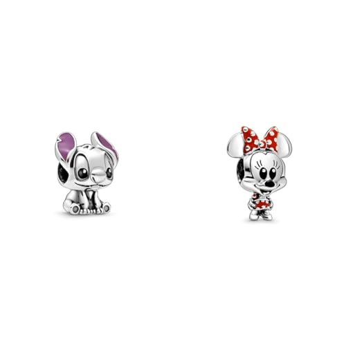 Pandora DISNEY Charm Lilo und Stitch 798844C01 & DISNEY Charm Minnie 798880C02 von PANDORA