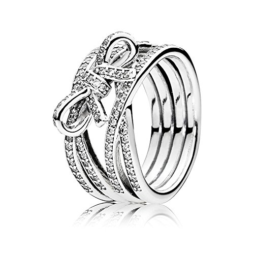 Pandora Damen-Partnerschaftsringe 925 Sterlingsilber mit '- Ringgröße 54 (17.2) 190995CZ-54 von PANDORA