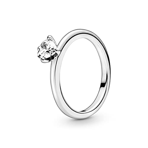 PANDORA Damen-Solitär Jahresring 925 Sterlingsilber mit '- Ringgröße 54 198691C01-54 von PANDORA