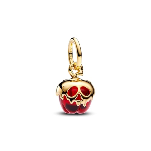 PANDORA Moments Disney Villains Böse Königin Apfel Charm-Anhänger aus Sterling Silber mit vergoldeter Metalllegierung, Kompatibel Moments Armbänder, 763421C01 PANDORA Moments Disney Villains Böse Königin Apfel Charm-Anhänger aus Sterling Silber mit vergoldeter Metalllegierung, Kompatibel Moments Armbänder, 763421C01 von PANDORA