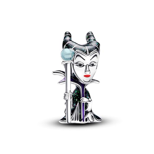 PANDORA Moments Disney Villains Maleficent Charm aus Sterling Silber, Kompatibel Moments Armbänder, 793423C01 PANDORA Moments Disney Villains Maleficent Charm aus Sterling Silber, Kompatibel Moments Armbänder, 793423C01 von PANDORA