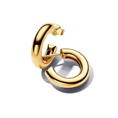 Pandora Essence Runde Offene Ohrringe aus Sterling Silber mit vergoldeter Metalllegierung, 263266C00 von PANDORA