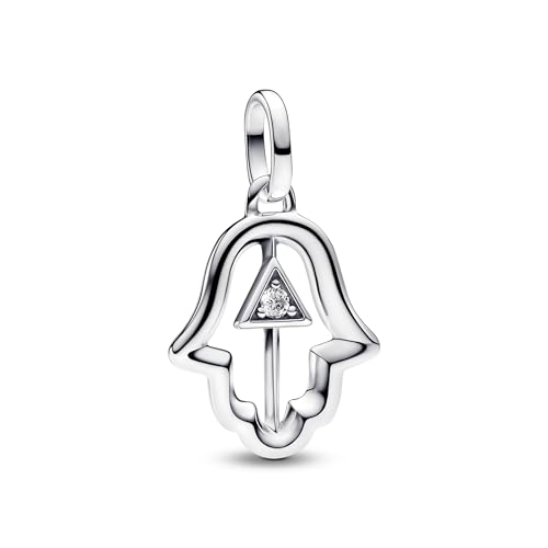 PANDORA ME Hand der Fatima Medaillon-Charm aus Sterling Silber mit Zirkonia, Kompatibel ME und Moments Armbänder, 793411C01 PANDORA ME Hand der Fatima Medaillon-Charm aus Sterling Silber mit Zirkonia, Kompatibel ME und Moments Armbänder, 793411C01 von PANDORA