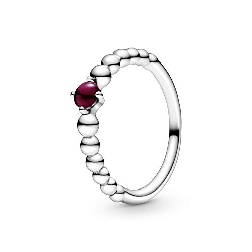 Pandora Sterling silver ring with dark red crystal Pandora Sterling silver ring with dark red crystal von PANDORA