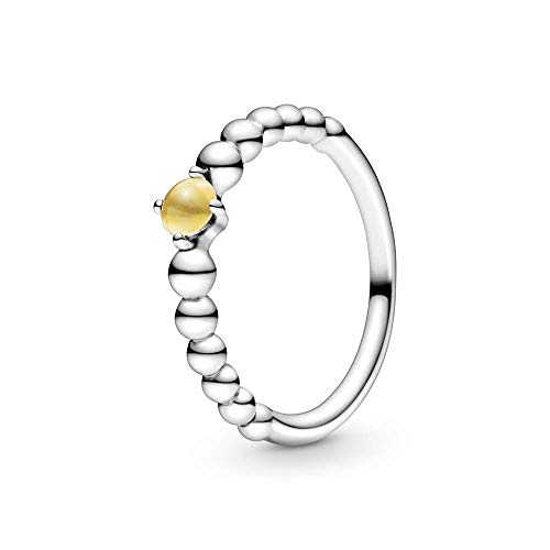 Pandora Sterling silver ring with honey coloured crystal Pandora Sterling silver ring with honey coloured crystal von PANDORA