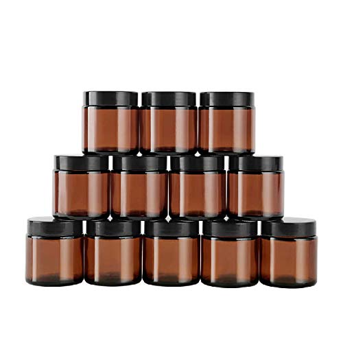 PANENDIANO Amber Glas Leerdose klarer Tiegel 60ml 12 Stück Braune Reise-Kosmetik-Probe Töpfchen Döschen Set Töpfchen-Make-up-Behälter-Set, nachfüllbar für Lotion, Creme, Mini-Kerzen, Kosmetik PANENDIANO Amber Glas Leerdose klarer Tiegel 60ml 12 Stück Braune Reise-Kosmetik-Probe Töpfchen Döschen Set Töpfchen-Make-up-Behälter-Set, nachfüllbar für Lotion, Creme, Mini-Kerzen, Kosmetik von PANENDIANO