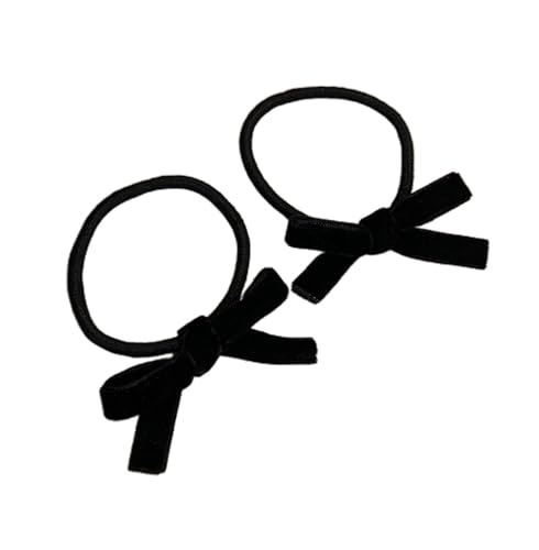 2 elegante schwarze Samt-Haarschleifen, französische Clips, Schleife, Haarnadel, Haarspangen, Studenten, Frauen, Haarschmuck, Schleife, Stirnband von PANFHGFG