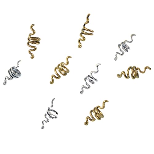 Dreadlocks, Perlen geformtes Accessoire für besondere Anlässe, Haarschmuck, Metall-Haarmanschetten, Zopfclip, Haarmanschetten von PANFHGFG