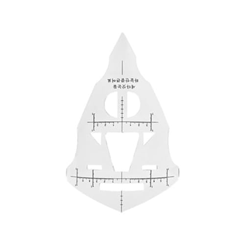 Nasenpositionierungs-Lineal für die meisten Gesichts-, Augenbrauenstempel und -formungs-Kits für Mädchen und Frauen, Augenbrauenschablone, Augenbrauenschablone, Microblading-Schablone von PANFHGFG
