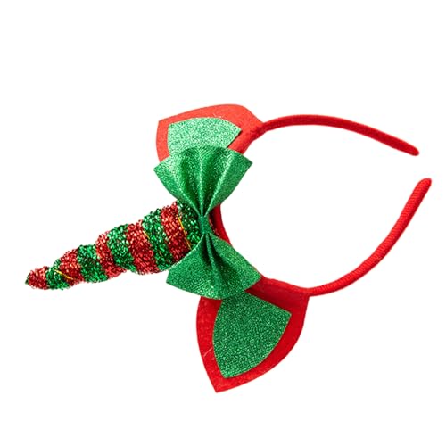 Stirnbänder mit weihnachtlichem Tierhorn, Haarschmuck für Mädchen und Damen, Feiertagsparty, Kopfbedeckung, Weihnachts-Kopfbedeckung für Frauen von PANFHGFG