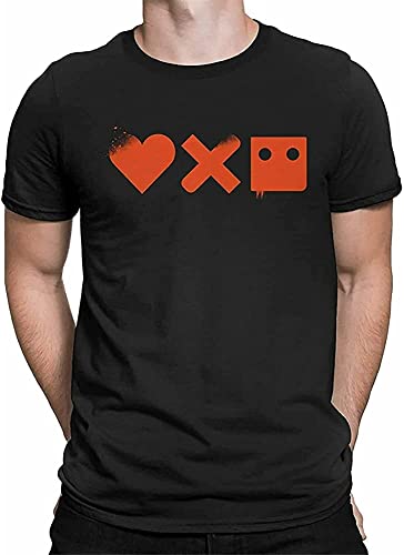 Sun -Tshirt Custom T Shirt Men's Love Death Robot Funny Short Sleeve T-Shirt Black M von PANG GELIA