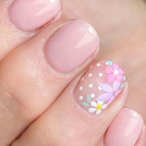 24 quadratische Nägel zum Aufdrücken, glänzendes Design, französische künstliche Acrylkleber, Acrylkleber, Nägel für Frauen, transparent von PANGBOER