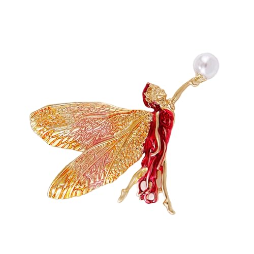 Antike Oberfläche, mehrfarbiger, reflektierender Schmuck und ätherische Engelsflügel-Brosche für besondere Anlässe, robuster antiker Look Antike Oberfläche, mehrfarbiger, reflektierender Schmuck und ätherische Engelsflügel-Brosche für besondere Anlässe, robuster antiker Look von PANGBOER