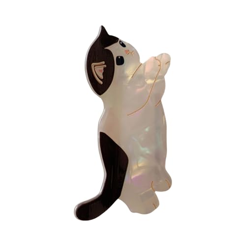 Haarklammer für Kätzchen, große Haarspangen, einzigartige Verzierung, Haarnadel, modisch, einzigartige Ornamente, modisches Acetat von PANGBOER