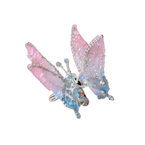 Haarspange mit beweglichen Flügeln, Schmetterling, für Kinder, Mädchen, Haarspange mit glitzernden Strasssteinen, für Frauen, Festivals, Feiern Haarspange mit beweglichen Flügeln, Schmetterling, für Kinder, Mädchen, Haarspange mit glitzernden Strasssteinen, für Frauen, Festivals, Feiern von PANGBOER