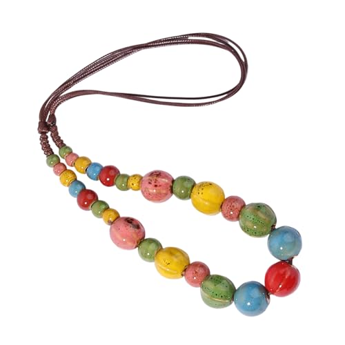 Künstlerische Statement-Halskette aus Keramik, handgefertigt, einzigartiger Halsschmuck, leicht, bequeme Passform für tägliche Outfits, stabile Farbe, Keramik-Accessoire Künstlerische Statement-Halskette aus Keramik, handgefertigt, einzigartiger Halsschmuck, leicht, bequeme Passform für tägliche Outfits, stabile Farbe, Keramik-Accessoire von PANGBOER
