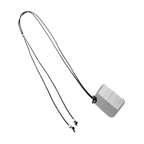 Modische Halskette mit Kamm-Anhänger zum Stylen von Fransen, tragbar, robuster Stahl, Schmuck-Accessoire für Damen, für den täglichen Gebrauch, Bürokleidung Modische Halskette mit Kamm-Anhänger zum Stylen von Fransen, tragbar, robuster Stahl, Schmuck-Accessoire für Damen, für den täglichen Gebrauch, Bürokleidung von PANGBOER
