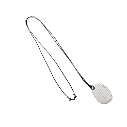Modische Halskette mit Kamm-Anhänger zum Stylen von Fransen, tragbar, robuster Stahl, Schmuck-Accessoire für Damen, für den täglichen Gebrauch, Bürokleidung Modische Halskette mit Kamm-Anhänger zum Stylen von Fransen, tragbar, robuster Stahl, Schmuck-Accessoire für Damen, für den täglichen Gebrauch, Bürokleidung von PANGBOER