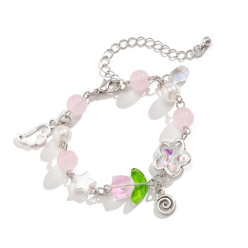 Modische Quaste, gerollte Perlen, Charm, Handkette, verstellbare Länge, Handgelenkkette, Statement-Schmuck für Frauen, Legierung, Acryl-Perle Modische Quaste, gerollte Perlen, Charm, Handkette, verstellbare Länge, Handgelenkkette, Statement-Schmuck für Frauen, Legierung, Acryl-Perle von PANGBOER