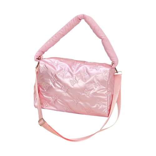Modische Umhängetasche, weiche Handtasche, praktische Polyester-Unterarmtaschen mit verstellbarem Riemen, für Damen, Reisehandtasche von PANGBOER
