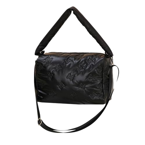 Modische Umhängetasche, weiche Handtasche, praktische Polyester-Unterarmtaschen mit verstellbarem Riemen, für Damen, Reisehandtasche von PANGBOER