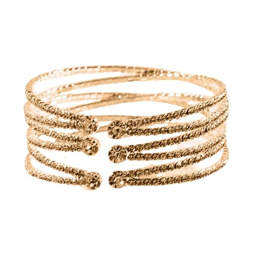 Modischer Armreif mit Strasssteinen, mehrlagig, für Hochzeit, Party, Schmuck von PANGBOER