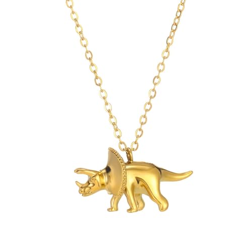 PANGBOER Einzigartige Dinosaurier-Anhänger-Halskette, bezaubernder Wildtier-Schmuck, moderne Streetwear-Halskette, geeignet für Jungen und Mädchen, Geschenk von Wildtieren inspirierter Schmuck PANGBOER Einzigartige Dinosaurier-Anhänger-Halskette, bezaubernder Wildtier-Schmuck, moderne Streetwear-Halskette, geeignet für Jungen und Mädchen, Geschenk von Wildtieren inspirierter Schmuck von PANGBOER