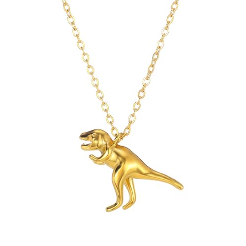 PANGBOER Einzigartige Dinosaurier-Anhänger-Halskette, bezaubernder Wildtier-Schmuck, moderne Streetwear-Halskette, geeignet für Jungen und Mädchen, Geschenk von Wildtieren inspirierter Schmuck PANGBOER Einzigartige Dinosaurier-Anhänger-Halskette, bezaubernder Wildtier-Schmuck, moderne Streetwear-Halskette, geeignet für Jungen und Mädchen, Geschenk von Wildtieren inspirierter Schmuck von PANGBOER