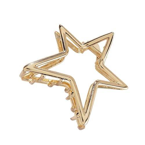 Praktische Metall-Haarspange mit Sternform und hohlem Design für Frauen, Mode-Accessoires für Zuhause, Büro, Party, tägliches Zubehör für Damen von PANGBOER