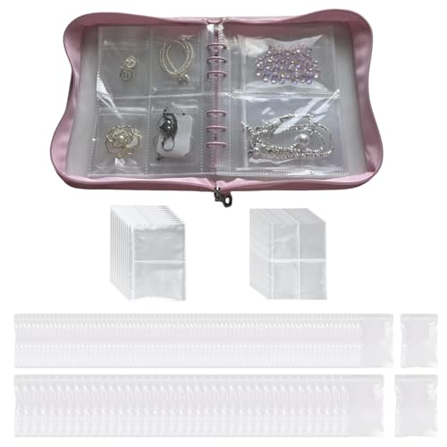 Schmuck-Organizer-Buch mit Tasche, dicke PVC-Tasche, für Halsketten, Ohrringe, Kartenhalter, Damen-Schmuck-Organizer Schmuck-Organizer-Buch mit Tasche, dicke PVC-Tasche, für Halsketten, Ohrringe, Kartenhalter, Damen-Schmuck-Organizer von PANGBOER