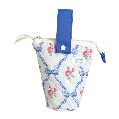 Stehendes Federmäppchen, schöne Schleife, Federmäppchen, ästhetische Tasche, Stifttasche, Schreibtisch-Organizer, Studenten, Stehtasche, Schleife, ästhetisch, Schule, Bürobedarf von PANGBOER