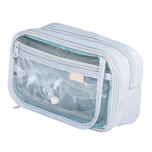 Transparentes Federmäppchen, einfache Tasche, große Kapazität, Stiftebeutel, ästhetischer Organizer für Schule, ästhetische Tasche mit großer Kapazität Transparentes Federmäppchen, einfache Tasche, große Kapazität, Stiftebeutel, ästhetischer Organizer für Schule, ästhetische Tasche mit großer Kapazität von PANGBOER