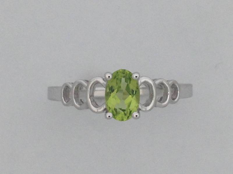 Natürlicher Peridot Ring 925 Sterling Silber. August Geburtsstein von PANOHA